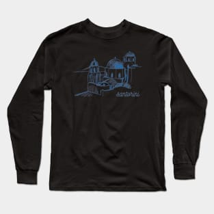 Santorini Buildings Long Sleeve T-Shirt